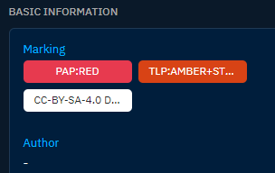 Create entity with markings