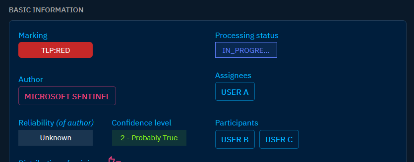 Assignment attributes