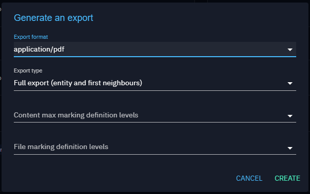 Export types