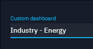 Select custom dashboard name