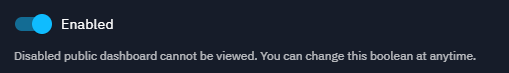 Share dashboard enable