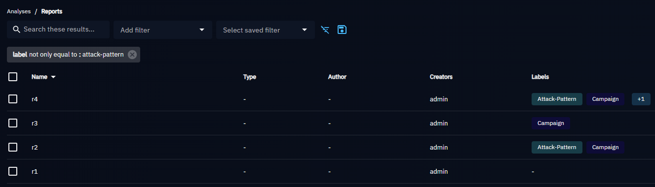 Not Only Equal To filter operator with one value