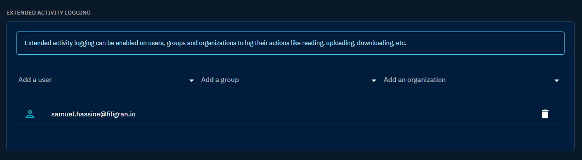 Audit interface
