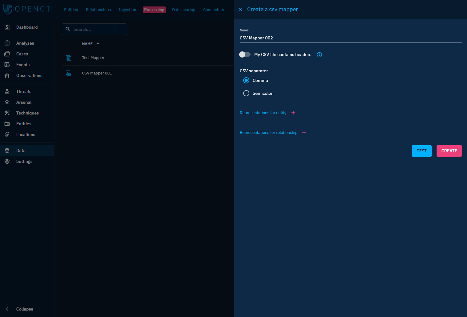 Creating a new CSV Mapper