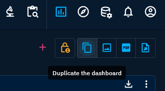 Duplicate dashboard button
