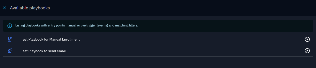 Enroll entity in playbook